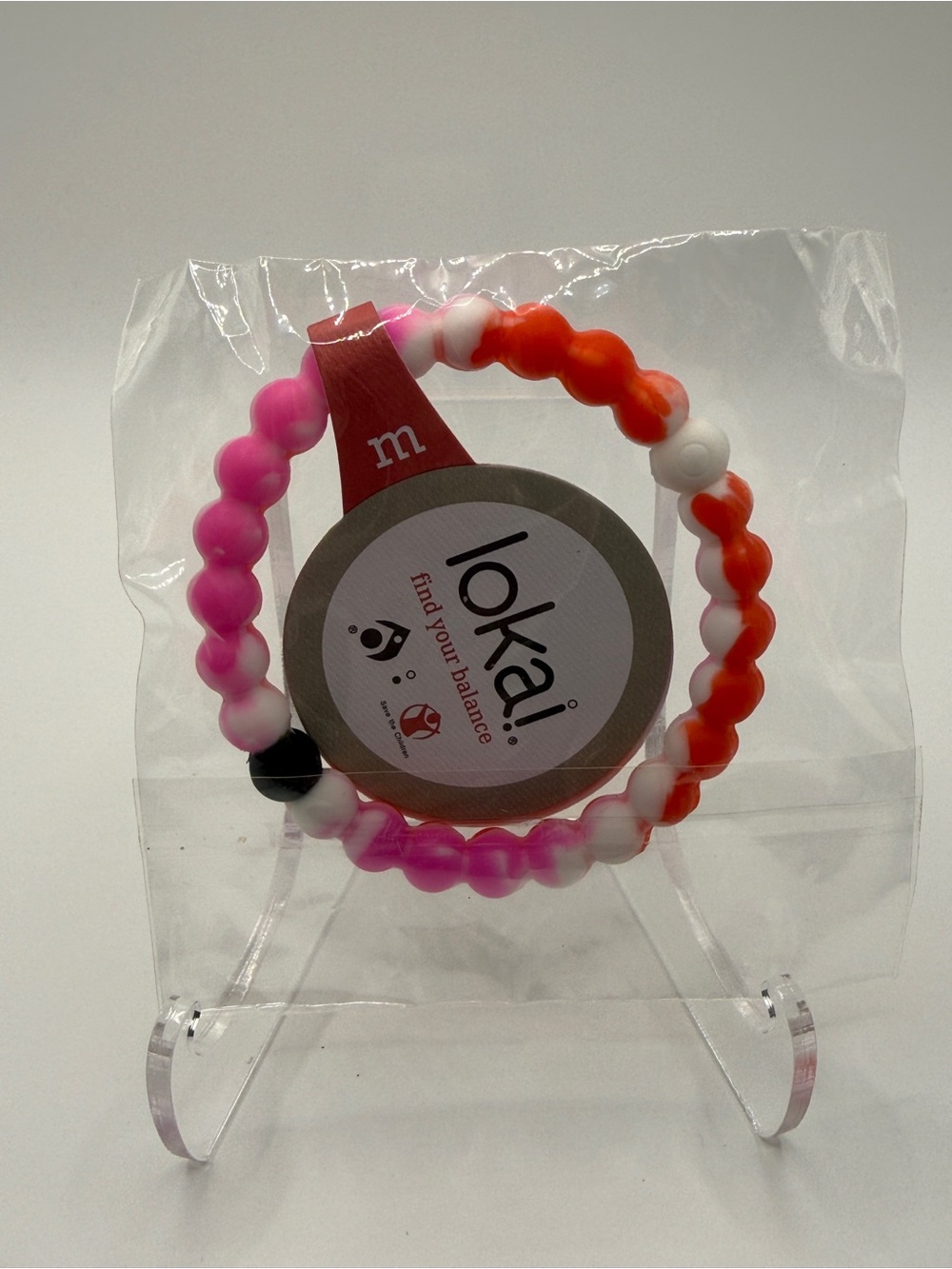 Lokai Pink and Orange Gradient Beaded Bracelet
